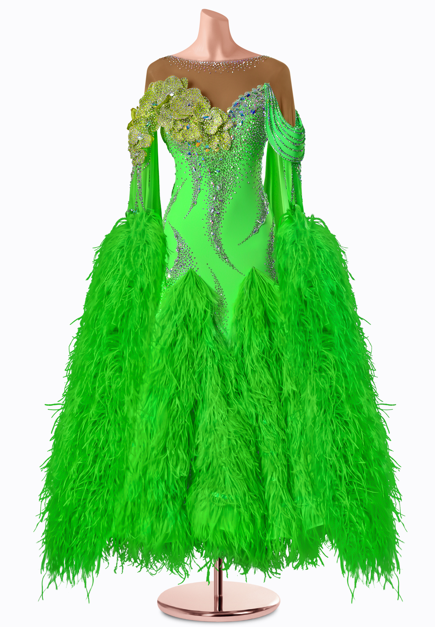 Radiant Petals Ballroom Gown TID-BM1130