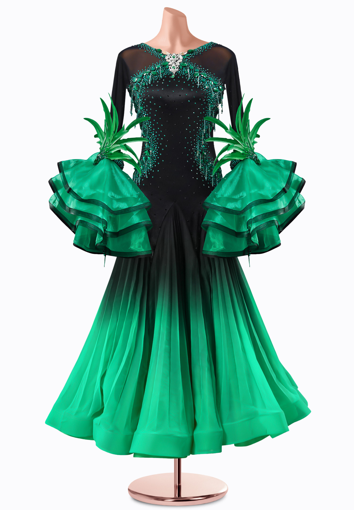Emerald Eclipse Ballroom Gown TID-BM1151