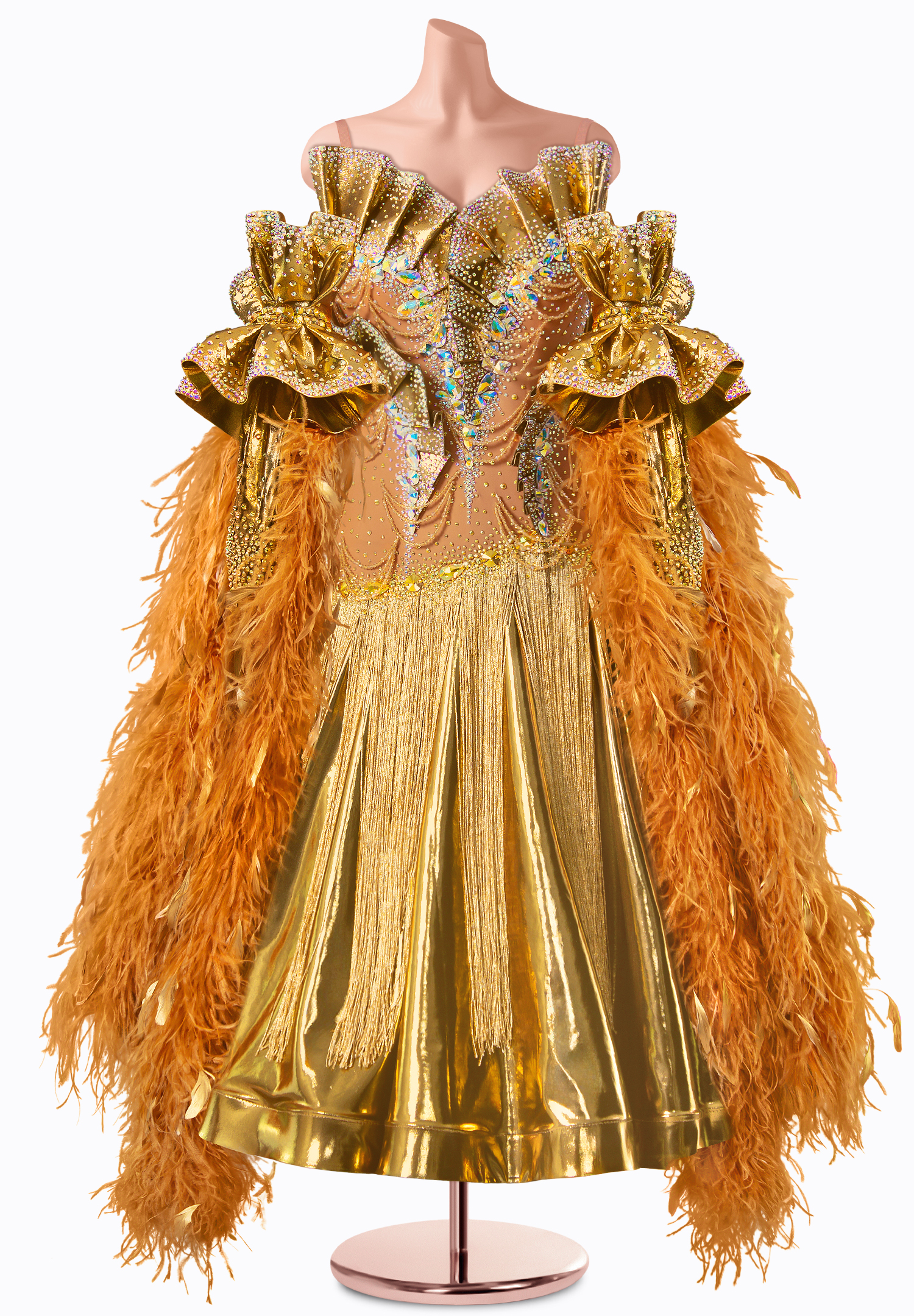 Gilded Glam Ballroom Gown TID-BM1176