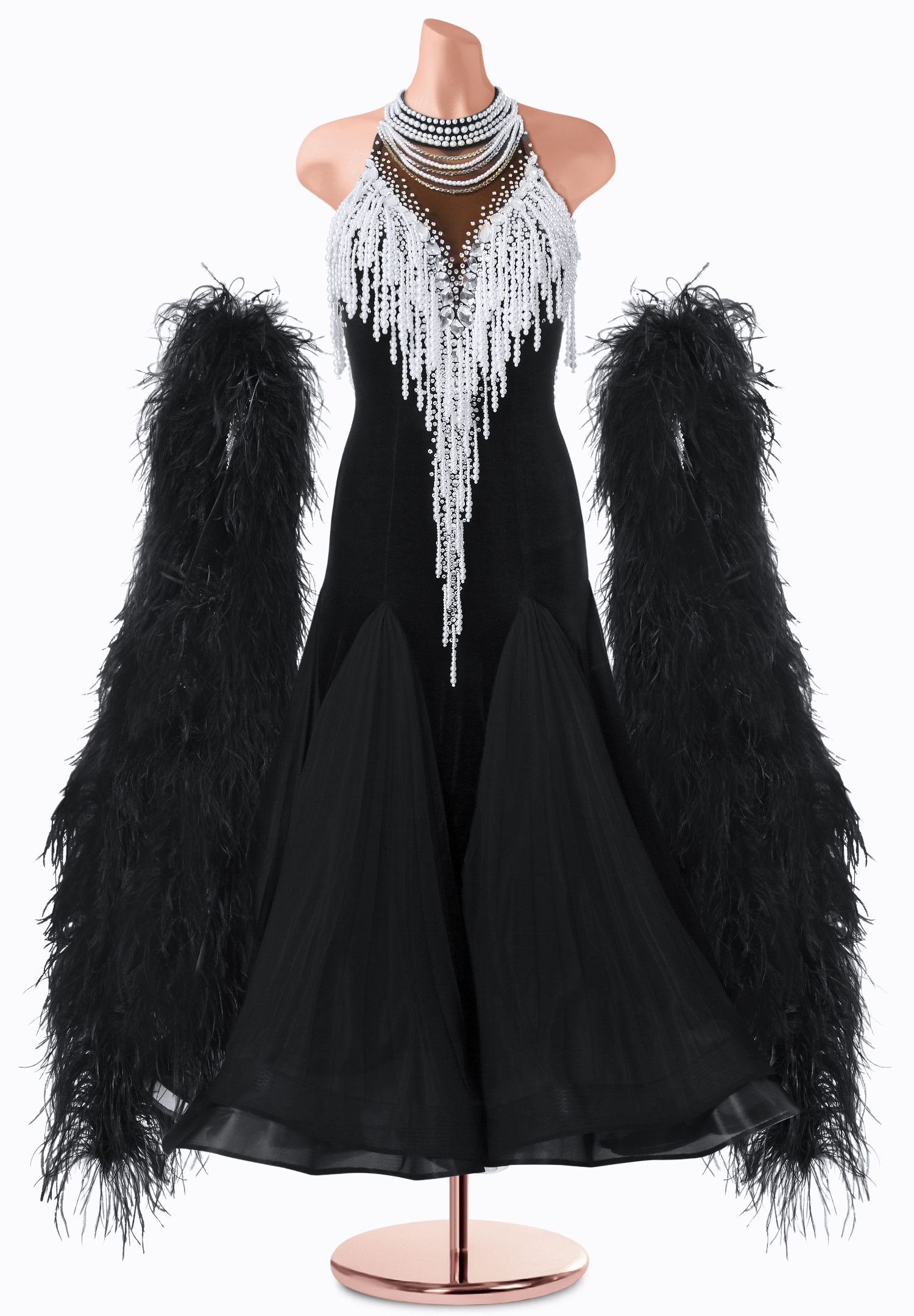 Midnight Elegance Ballroom Gown TID-BM1182