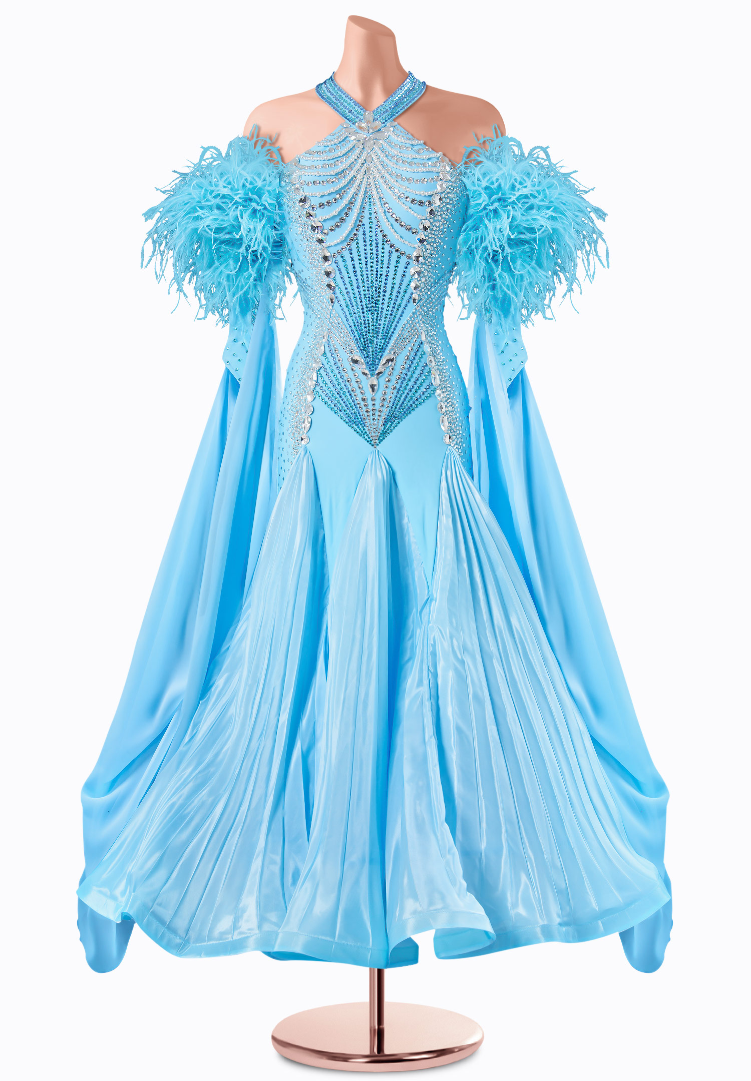 Frosted Elegance Ballroom Gown TID-BM1185