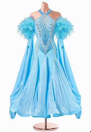 Frosted Elegance Ballroom Gown TID-BM1185