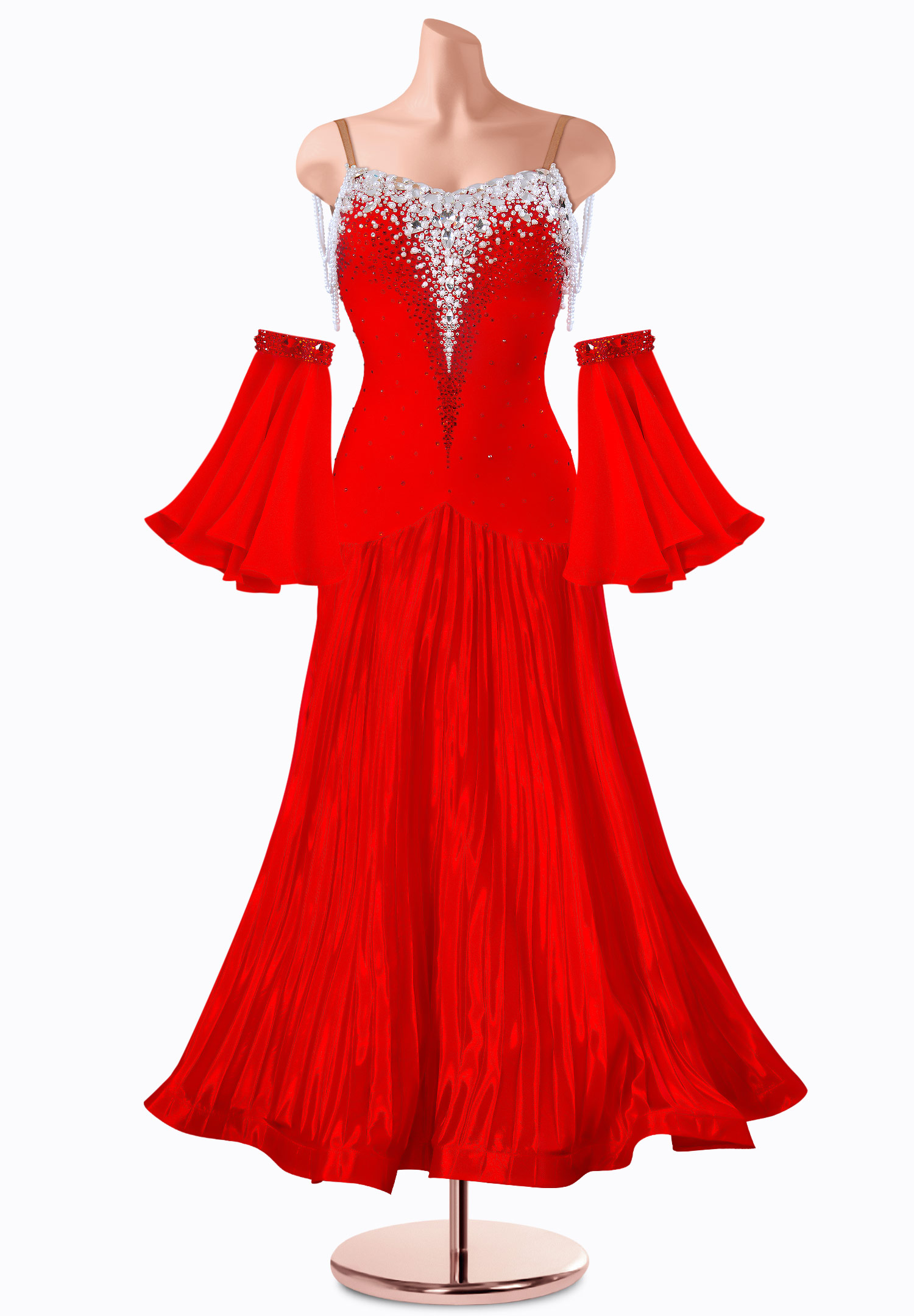 Garnet Pearl Ballroom Gown TID-BM1188