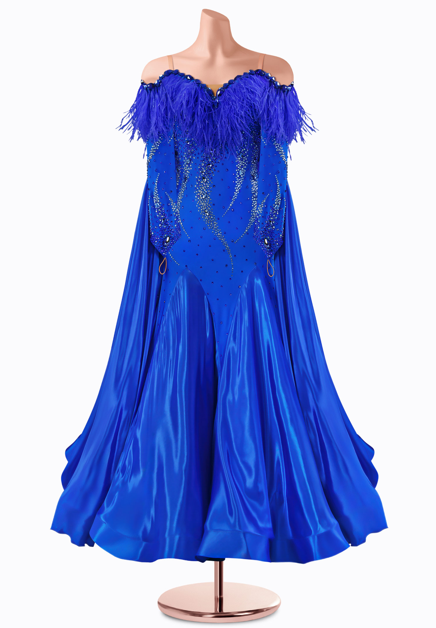 Azure Elegance Ballroom Gown TID-BM1220