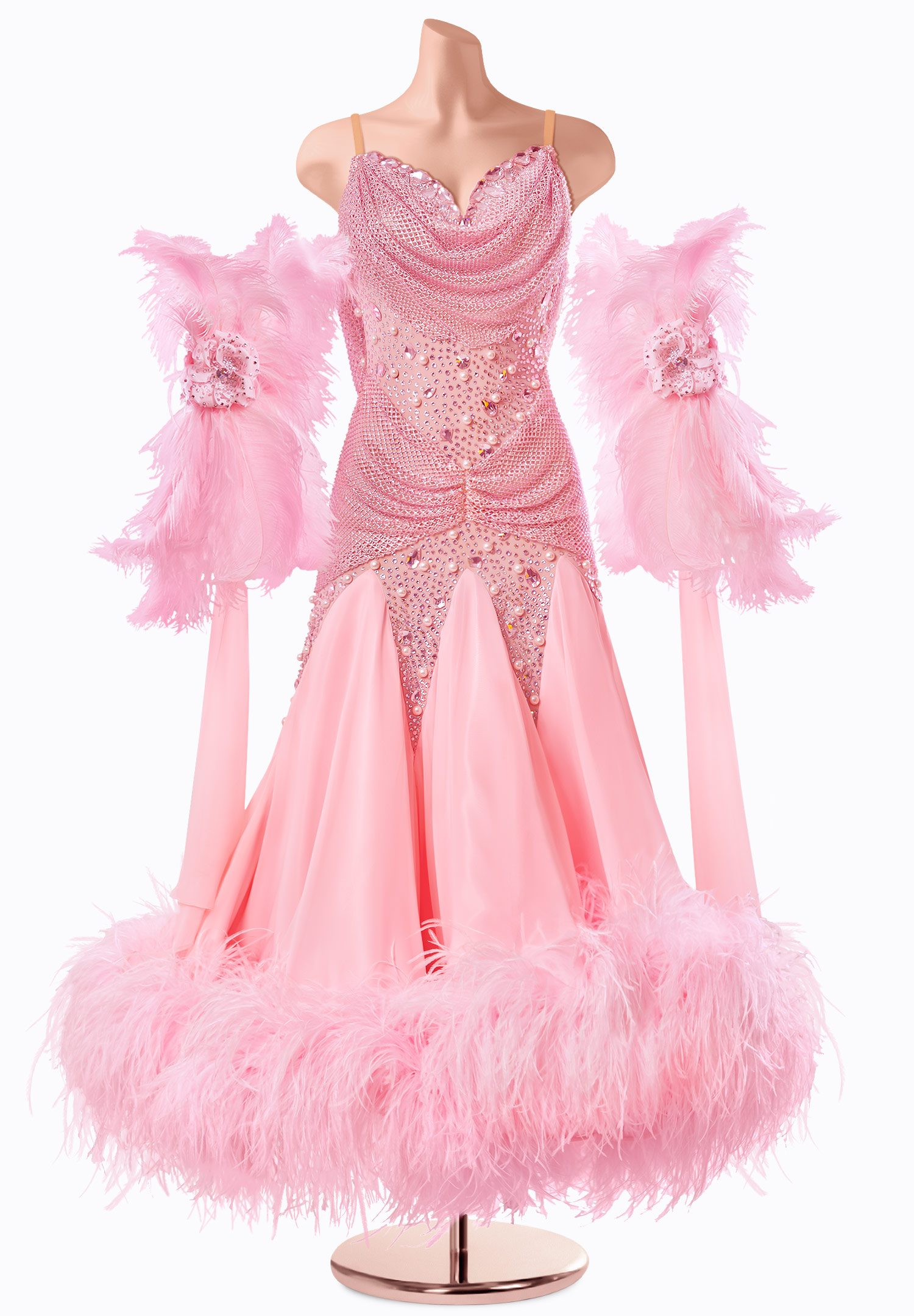 Soft Mesh Ballroom Gown TID-BM1288