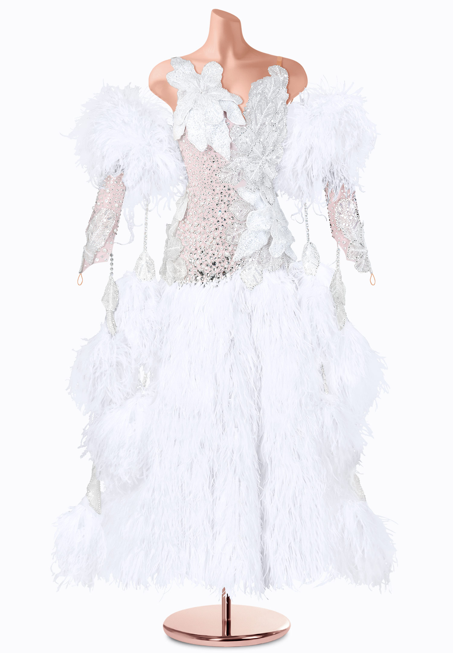 Ivory Whisper Ballroom Gown TID-BM1334