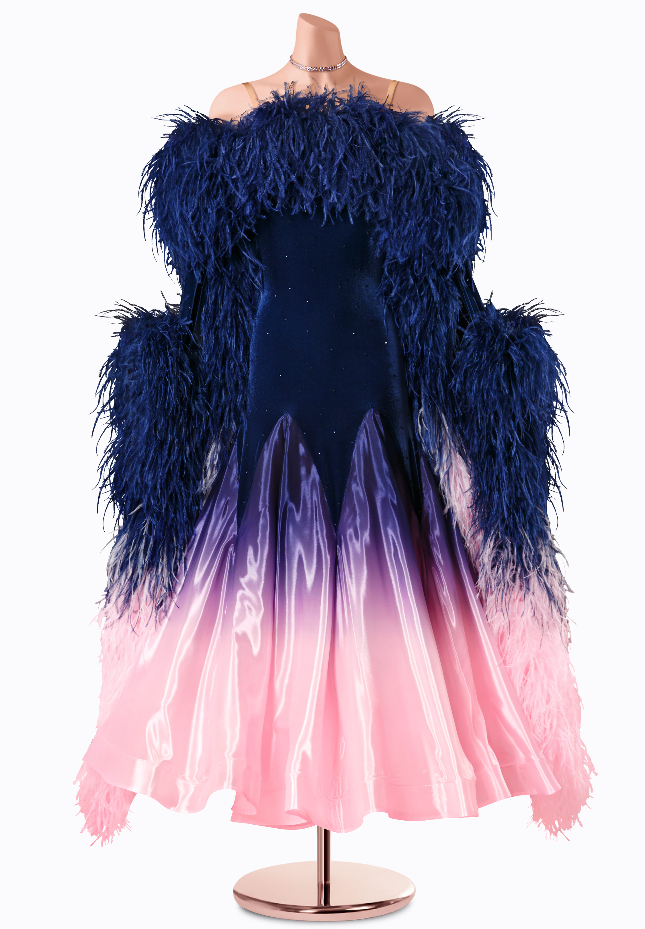 Midnight Blush Ballroom Gown TID-BM1345