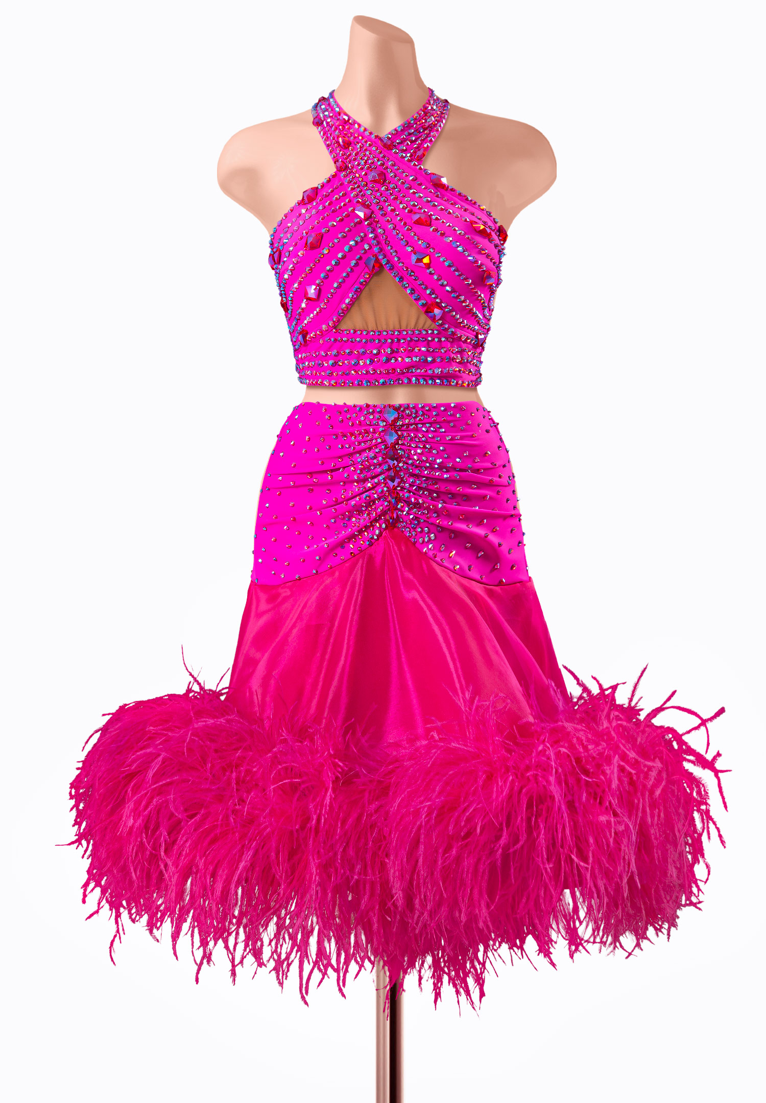 Blush Brilliance Latin Dress TID-LM1158