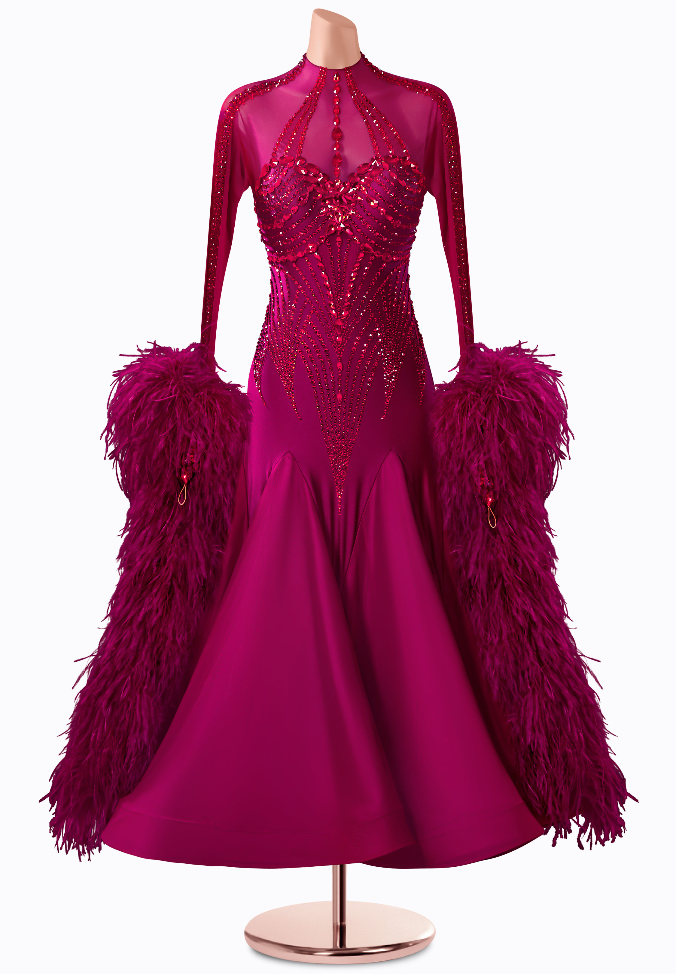 Wine Whisper Ballroom Gown TID-BM0949