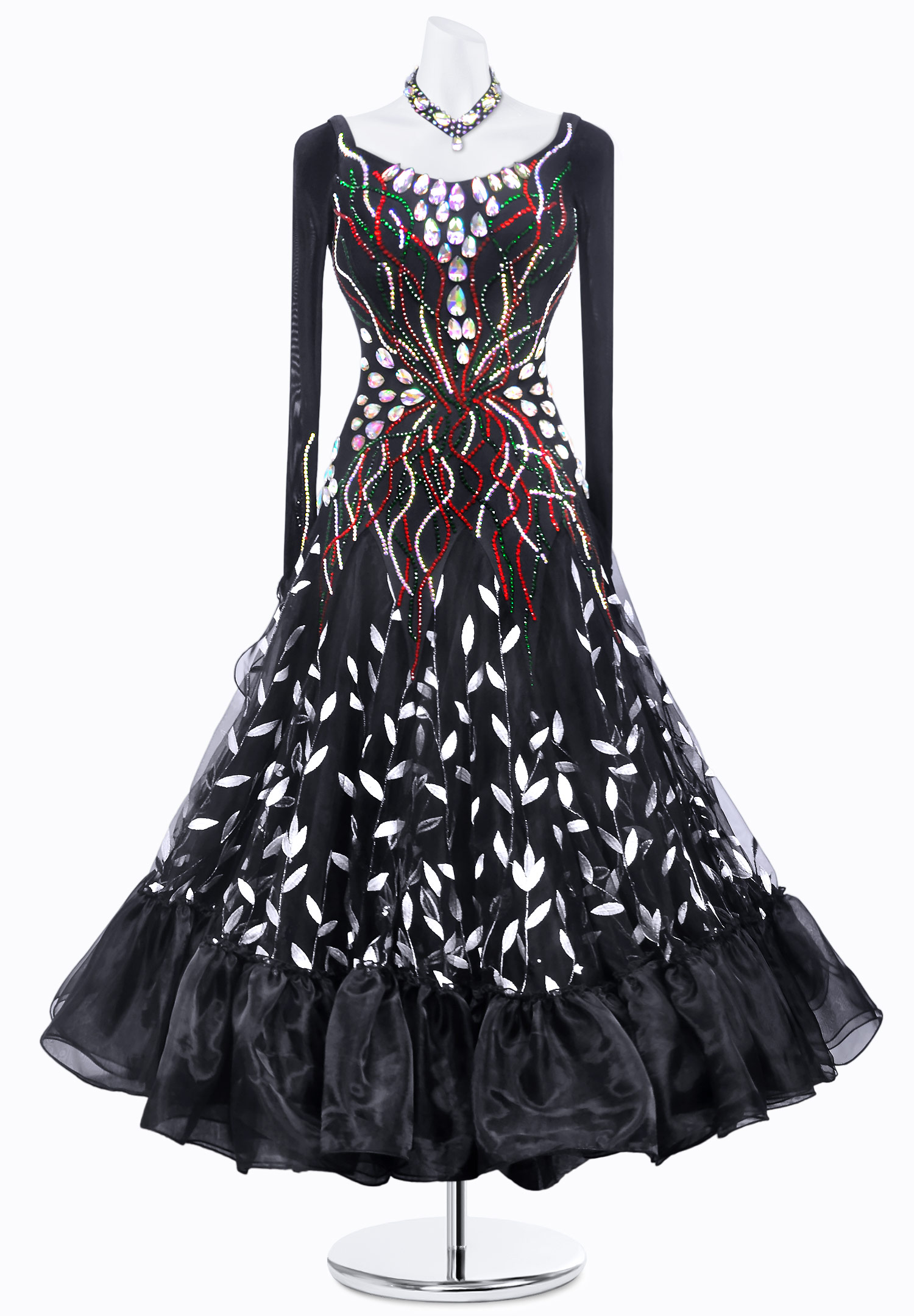 Teardrop Leaf Ballroom Gown JT-B3755