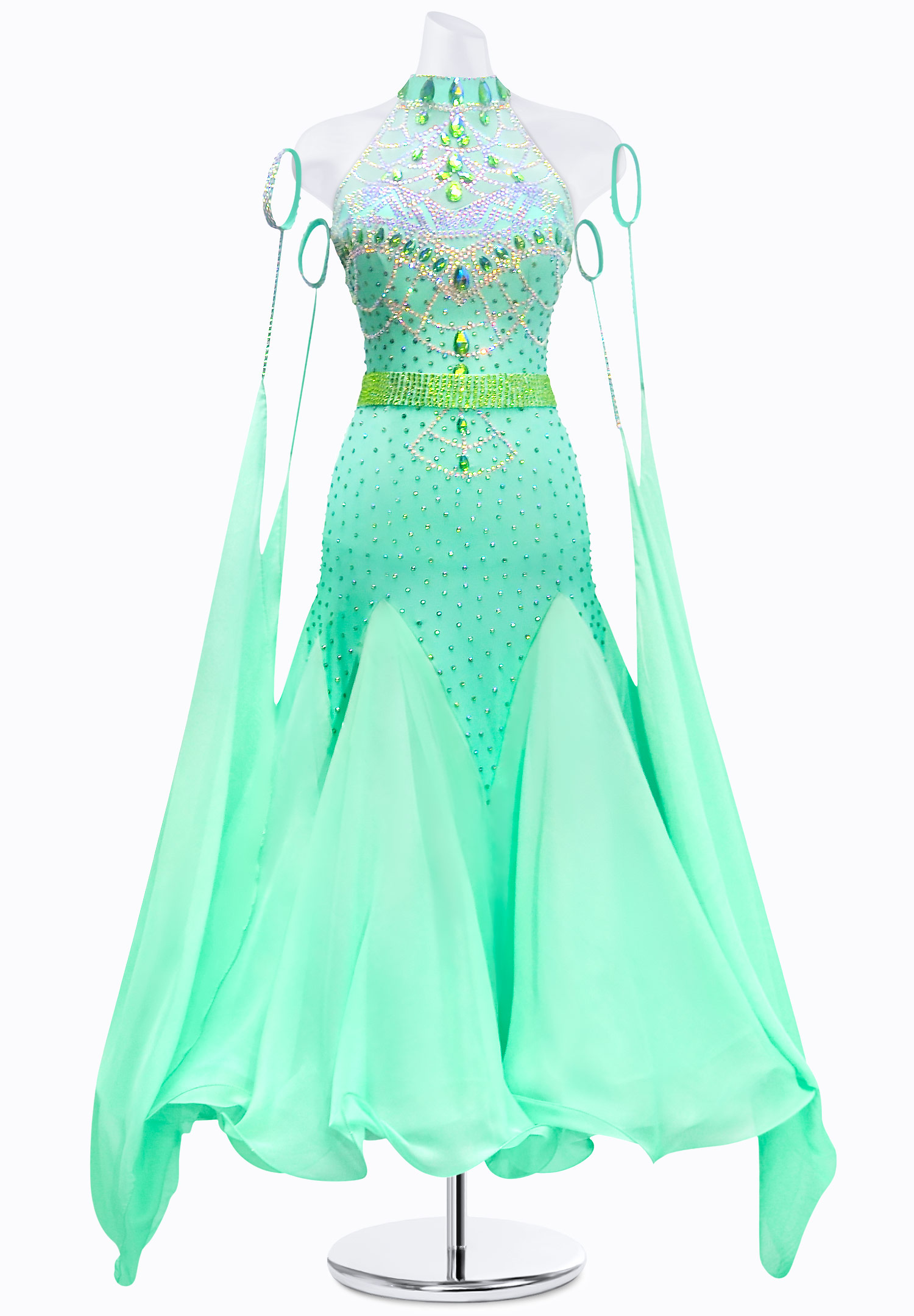 Tranquil Halter Ballroom Gown JT-B3897