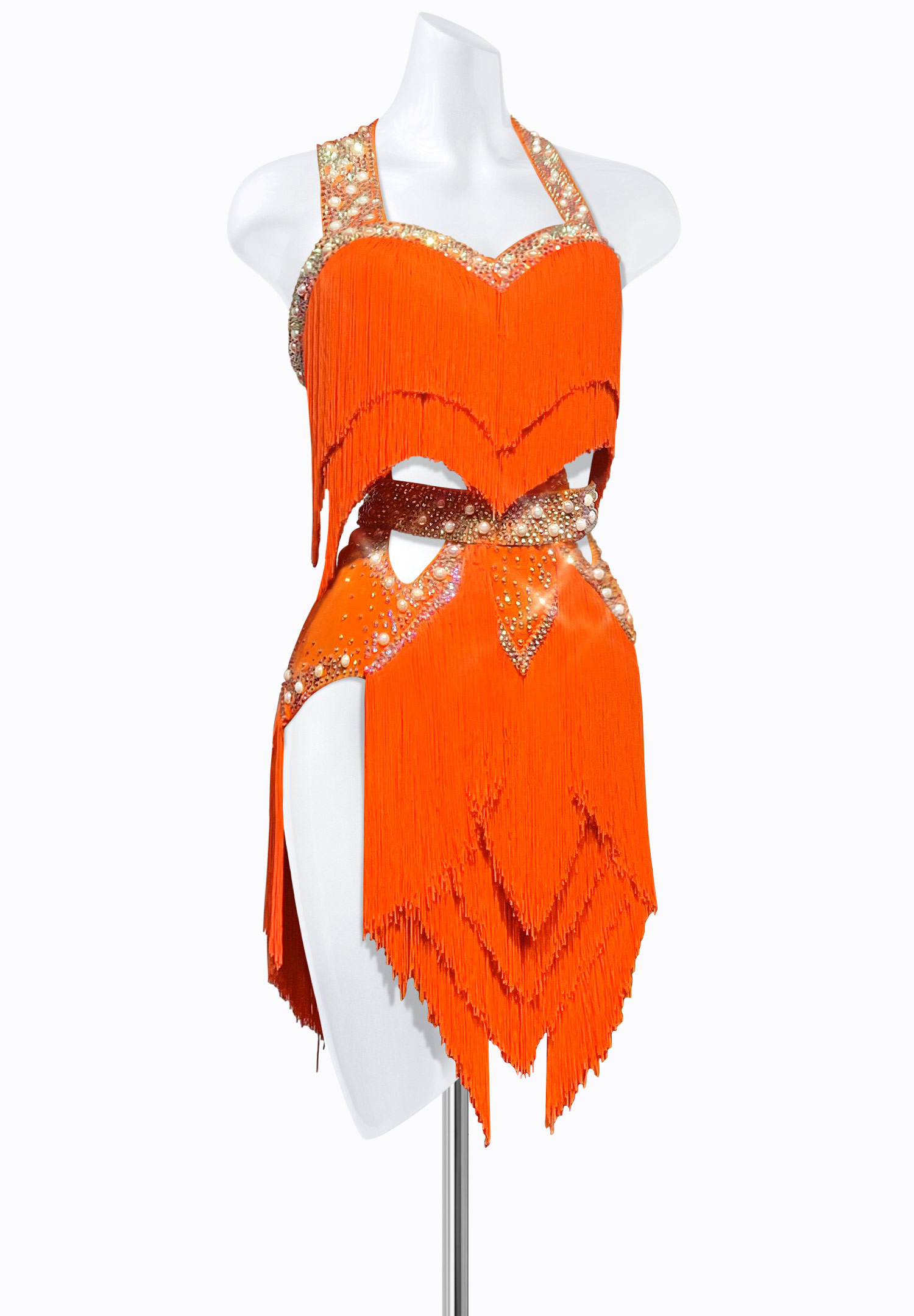 Tropic Fringe Latin Dress PR-L215027