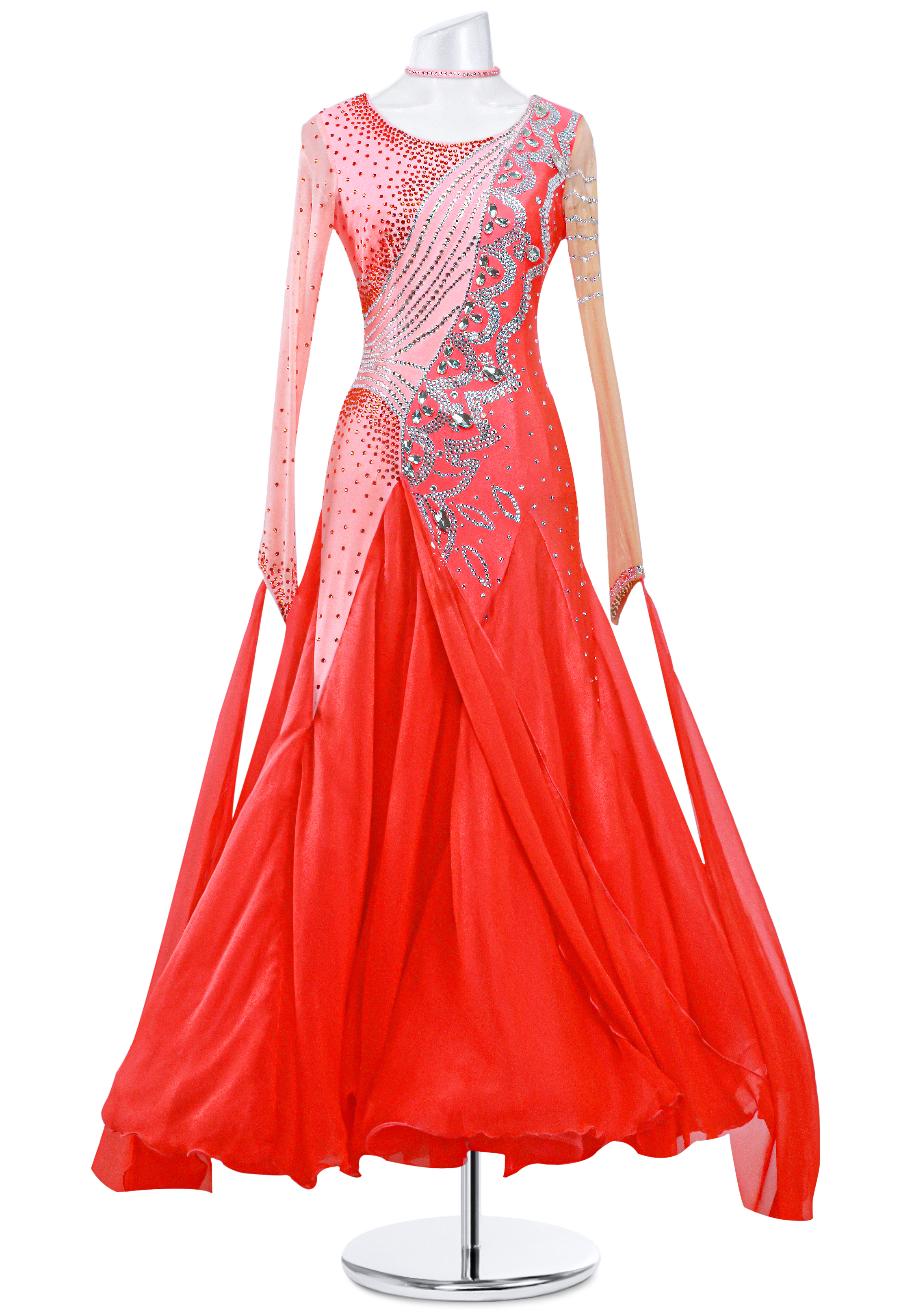 Tropical Wave Couture Ballroom Dress MQ-B138