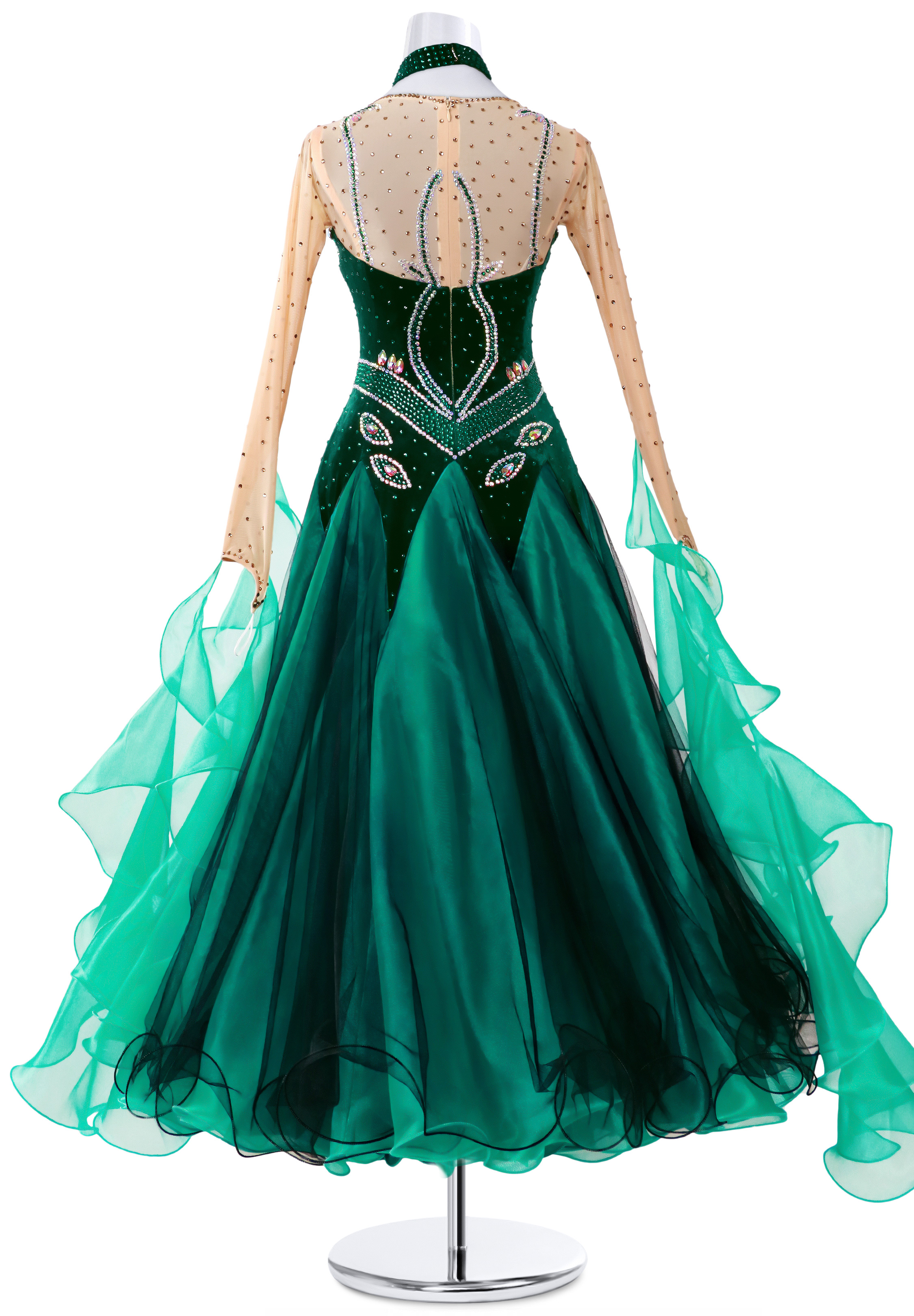 Dark Green Ballroom Dress