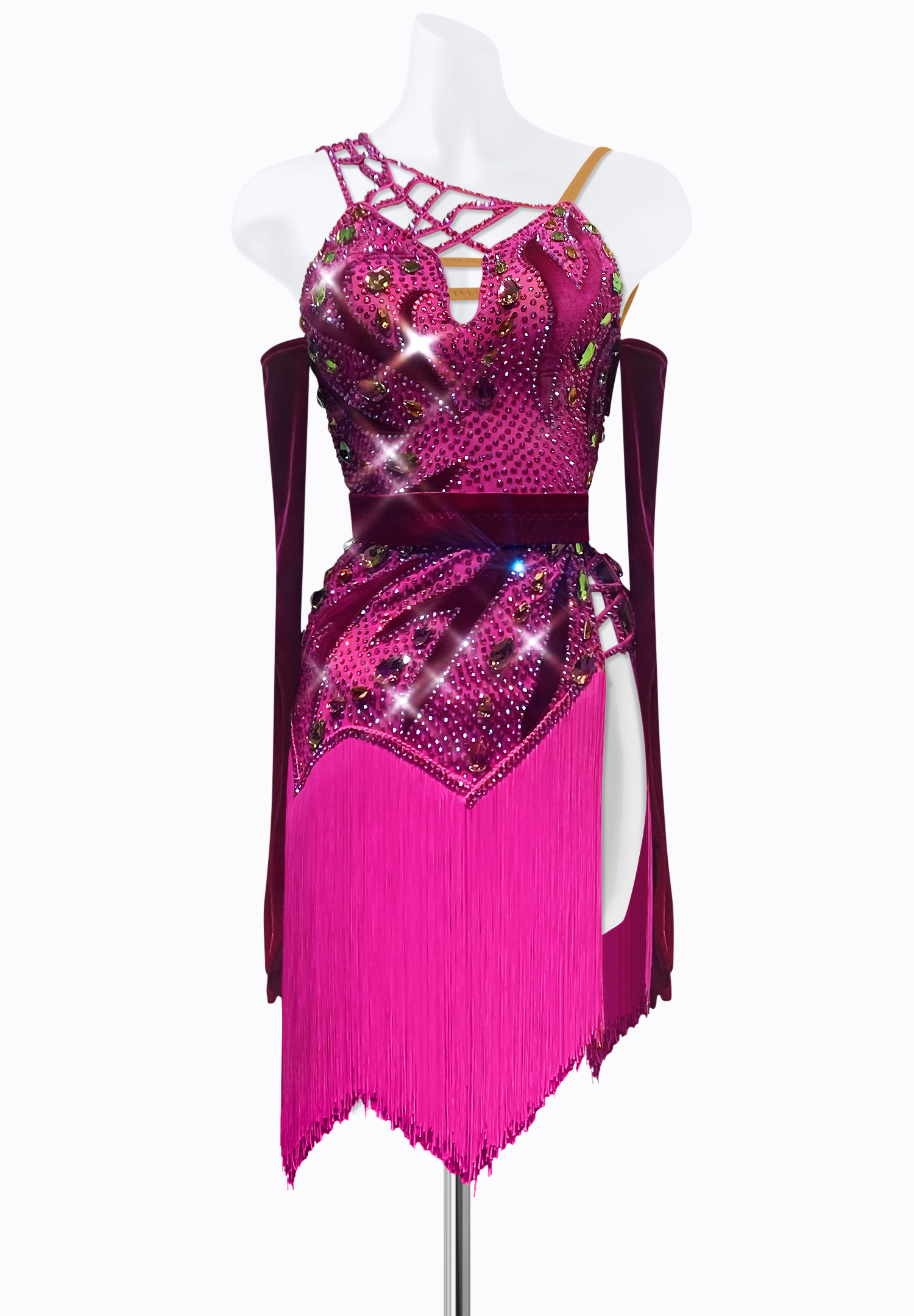 Velvet Fusion Latin Dress PR-L215091