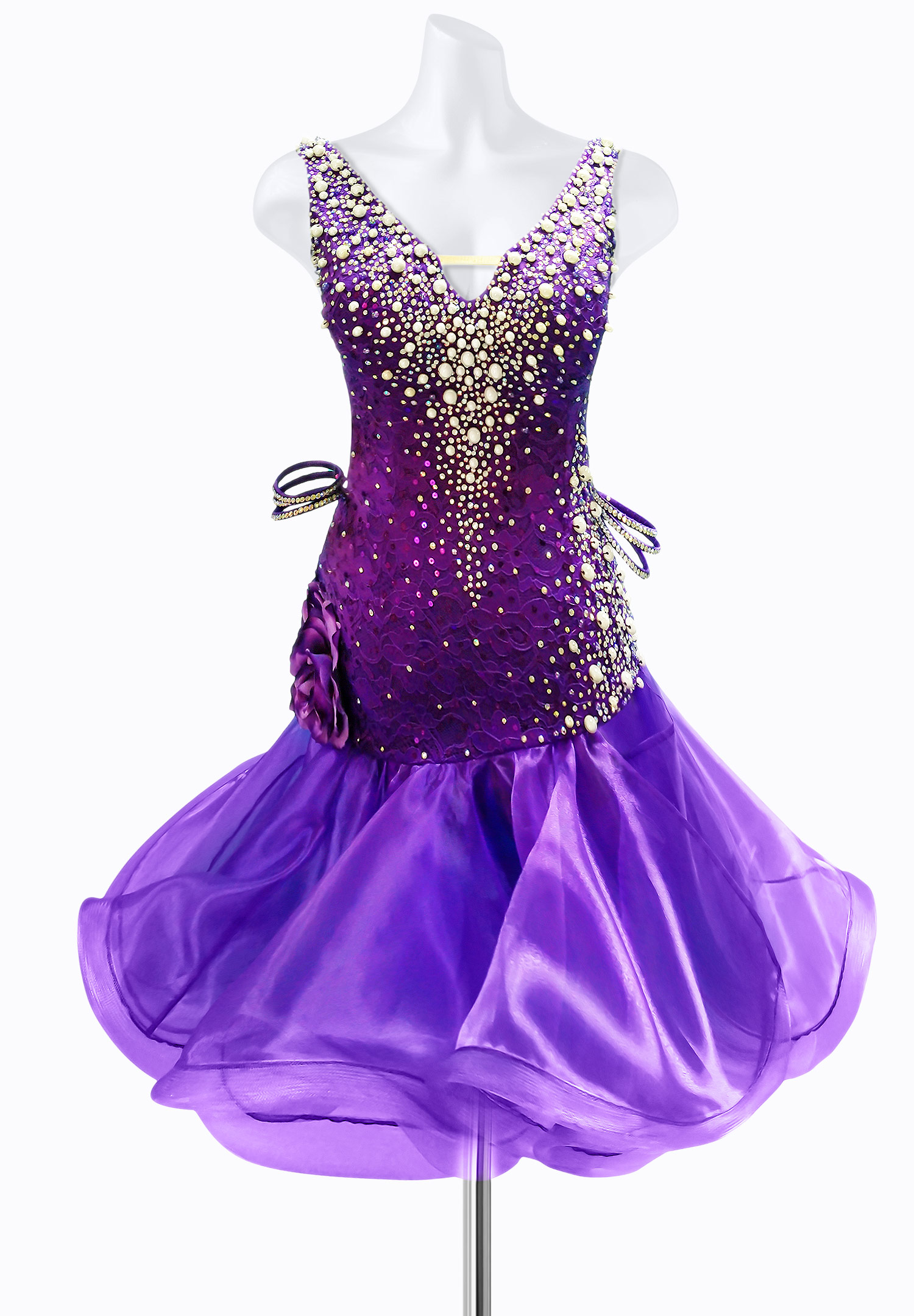 Violet Pearl Latin Dress AM-L3030