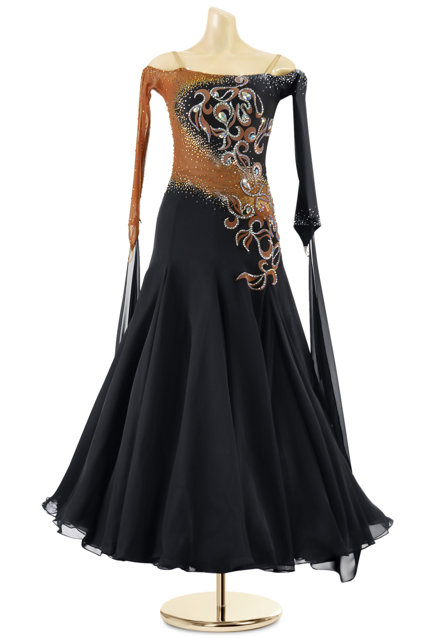 Whimsical Passion Ballroom Dance Gown PC-WB18017