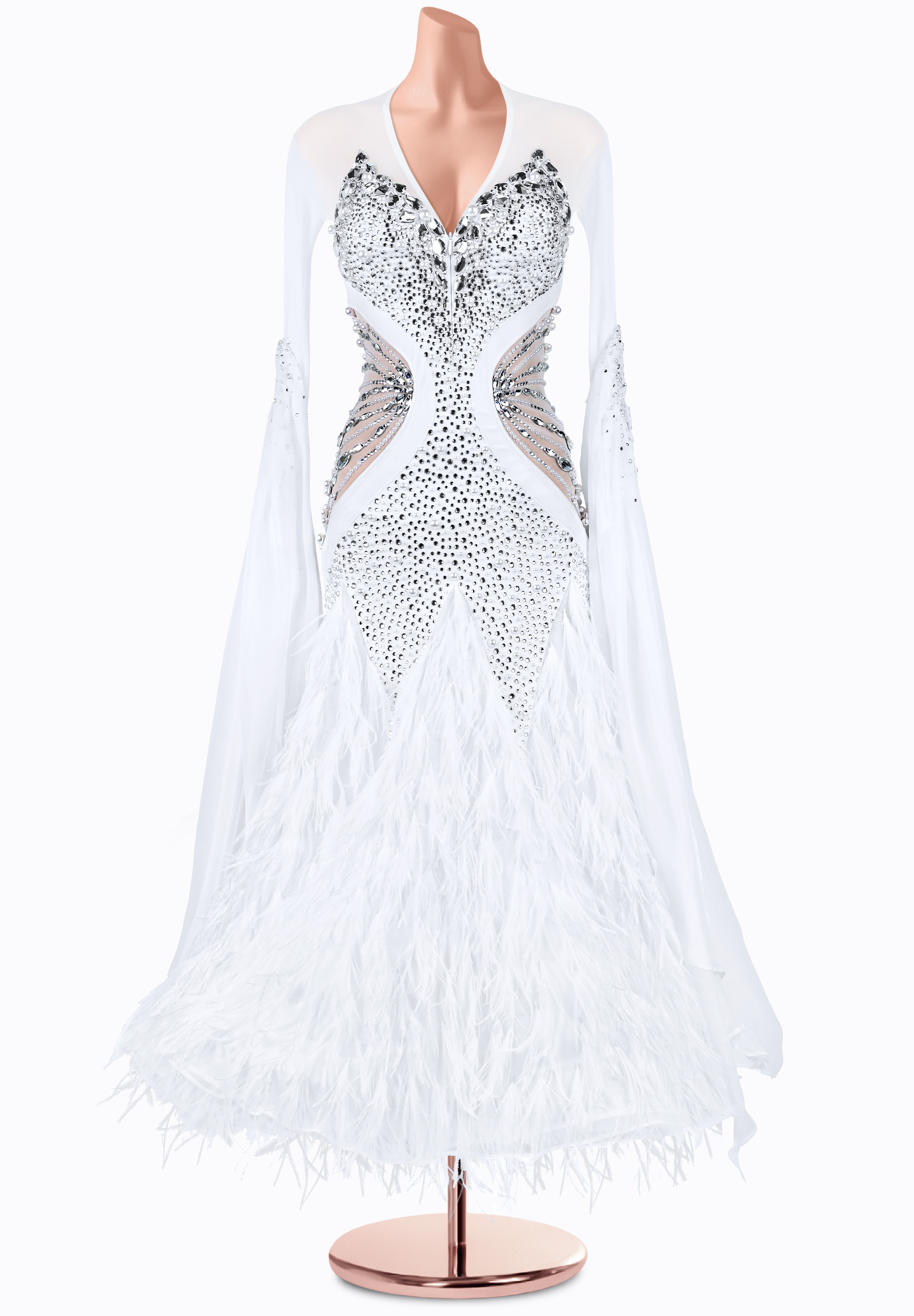 Winter Swan Ballroom Gown TD-CM0024