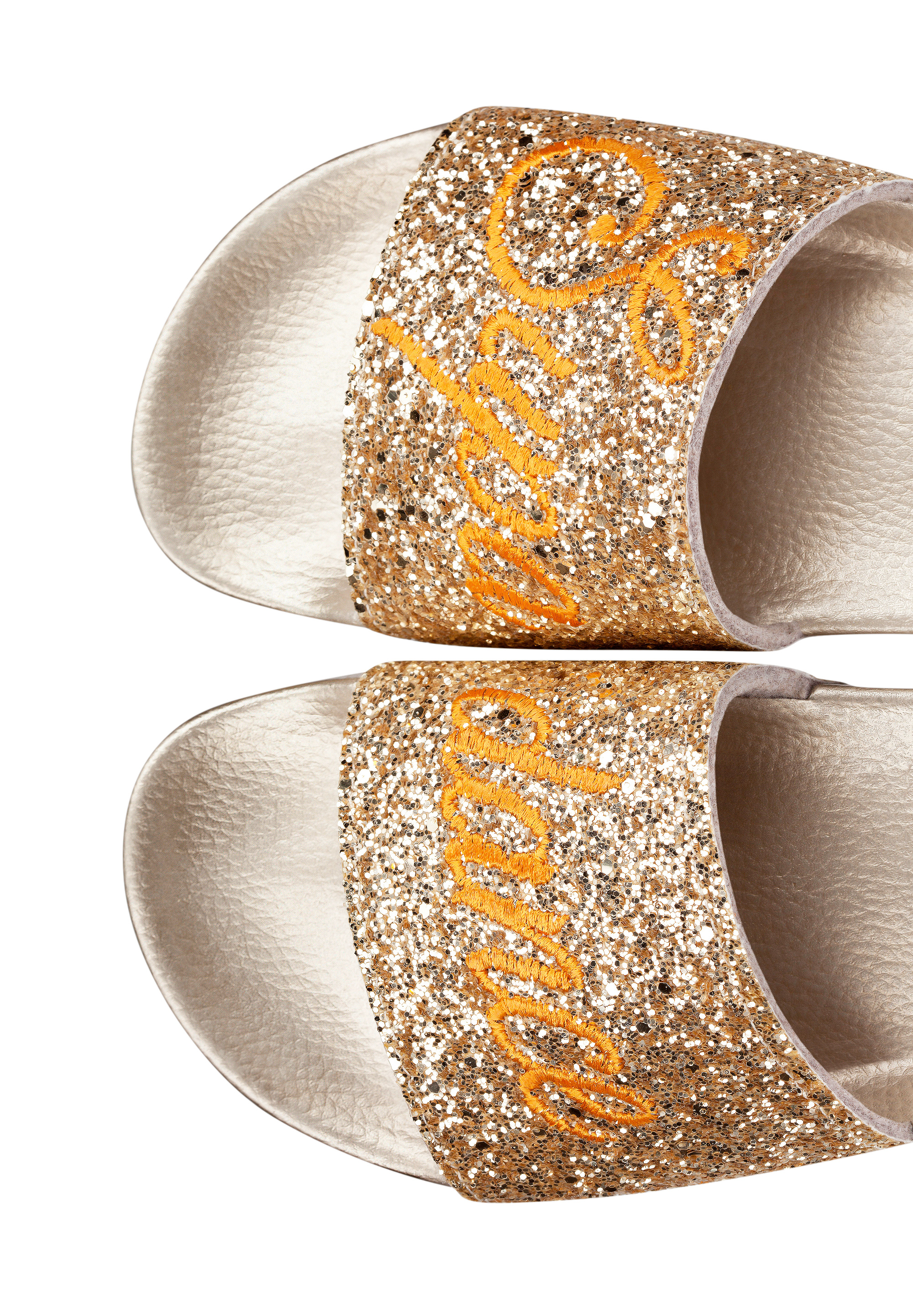 gold flat slides