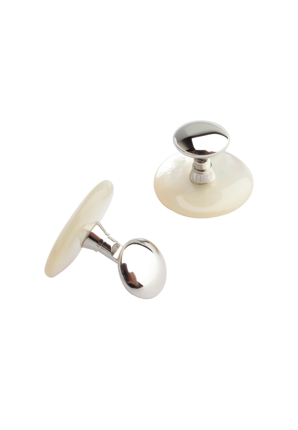 DSI Luxury Front & Back Studs 4505-Mother of Pearl