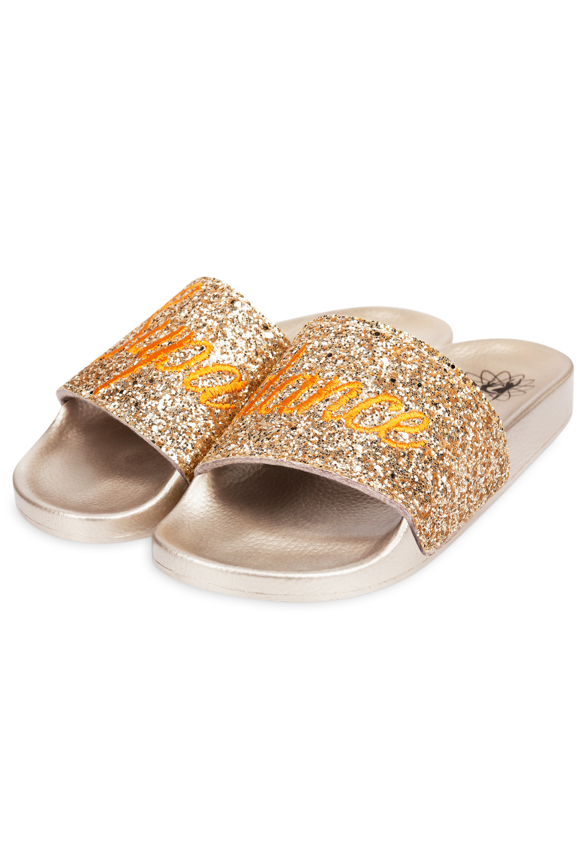 gold flat slides