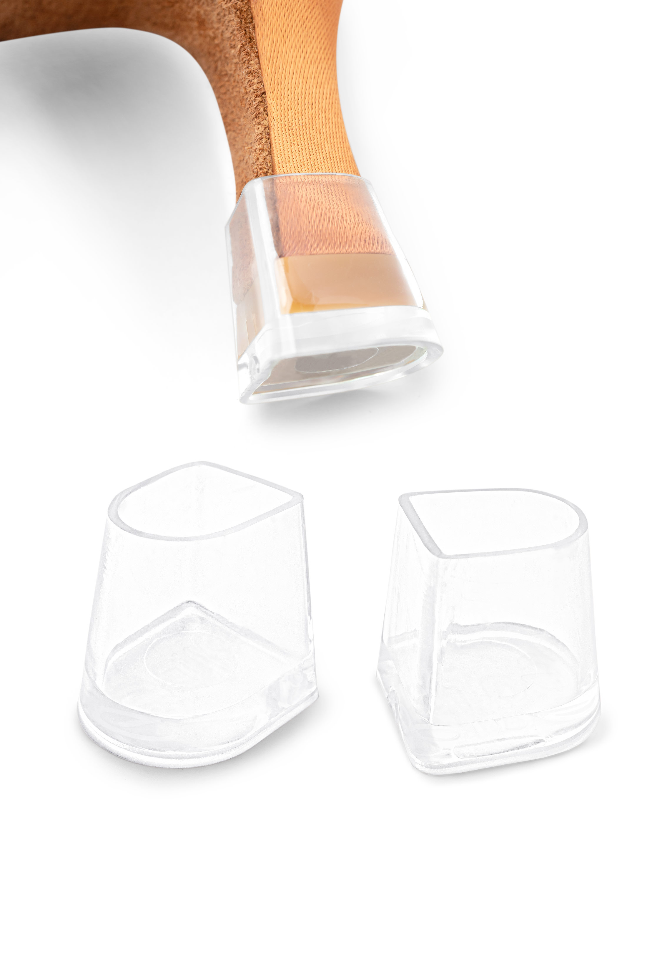 Heel Cup For DANSport Shoes by GA (3 Pairs)-2 IDS (5cm)-Clear Base