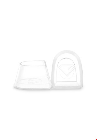 Diamant Shoes Heel Cup by GA (3 pairs)-2 inch (Latino 5 cm)-Clear Base
