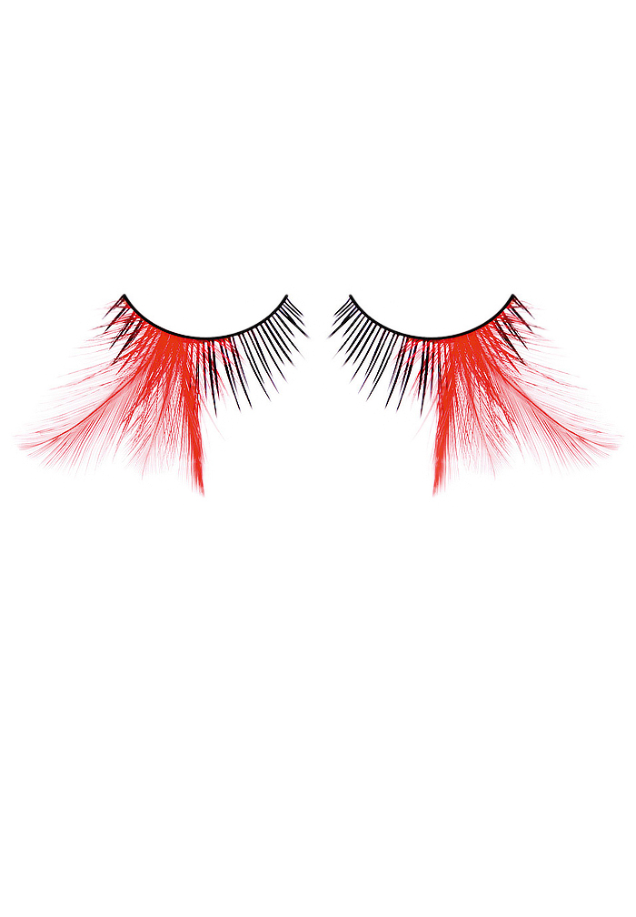 Paradise Dreams Black Red Feather Eyelashes 624 Eyelashes