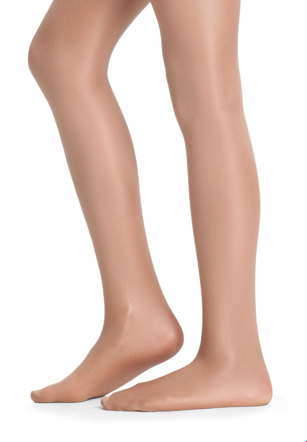 Danskin 331 Girl's Theatrical Pink Ultra Shimmery Footed Tights