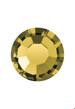 Preciosa FlatBack VIVA12 (438 11 612)-Gold Beryl