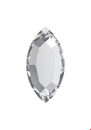 Preciosa FlatBack Navette (438 14 110)-Crystal