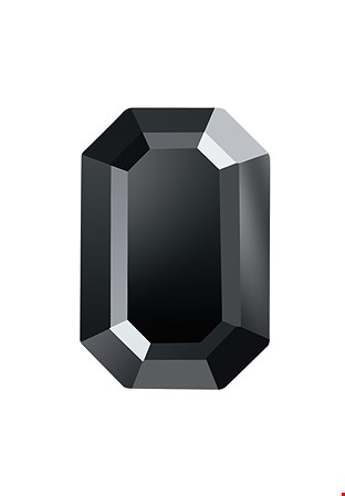 Preciosa Flat Back Octagon MAXIMA(438 34 220)-Jet