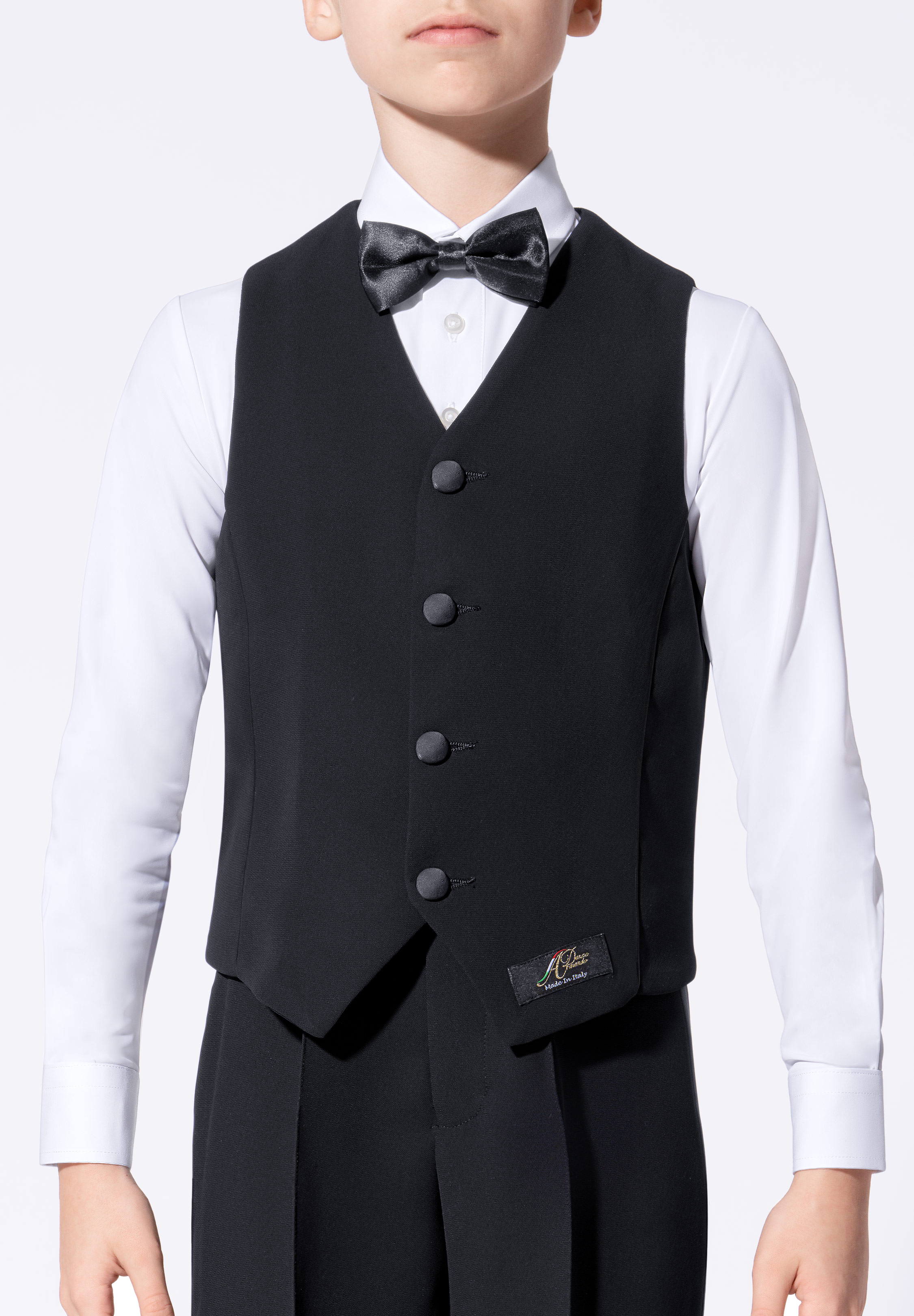 Armando Juvenile Ballroom Vest B00023-Black