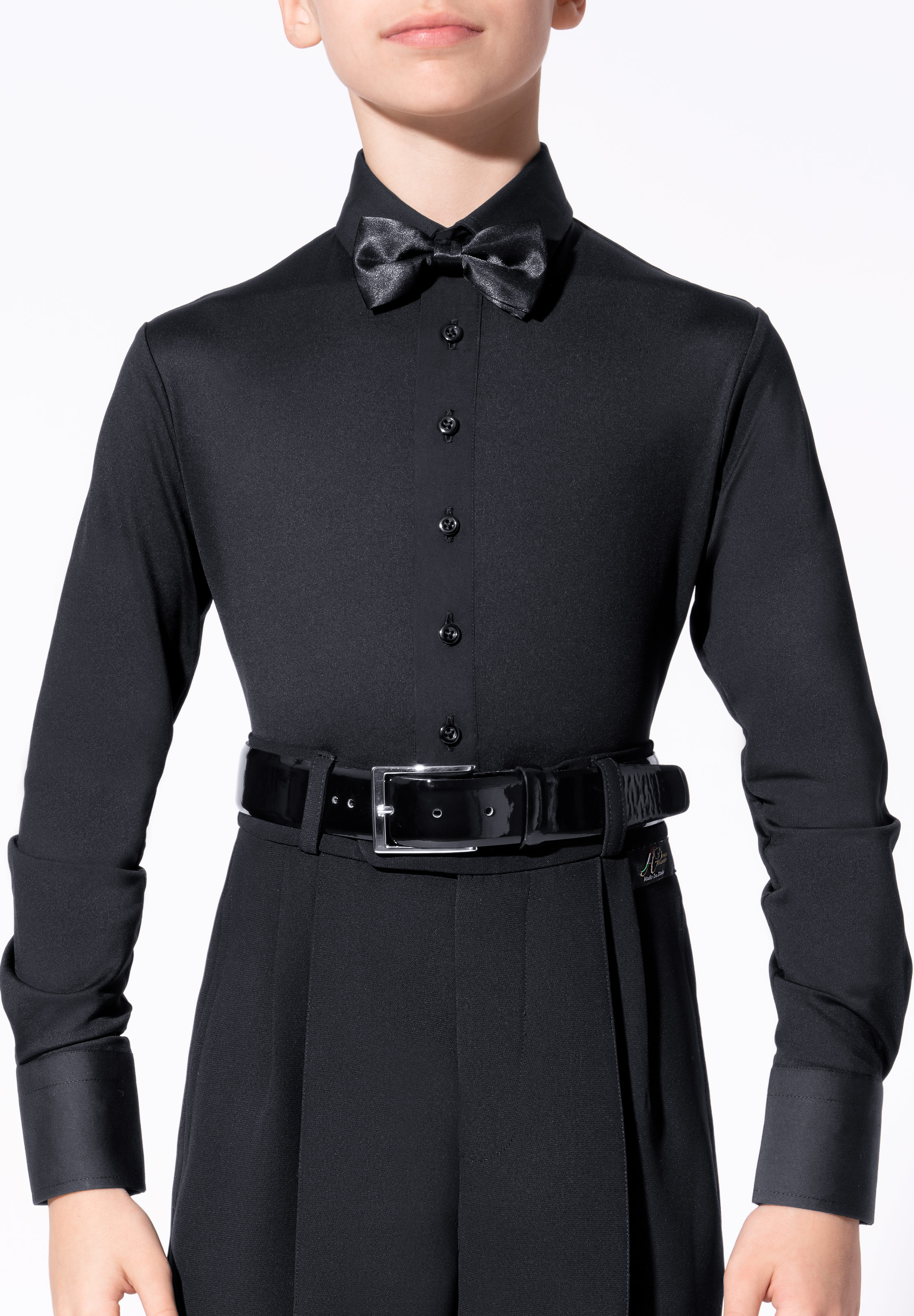 Armando Juvenile Basic Ballroom Shirt B00072-Black