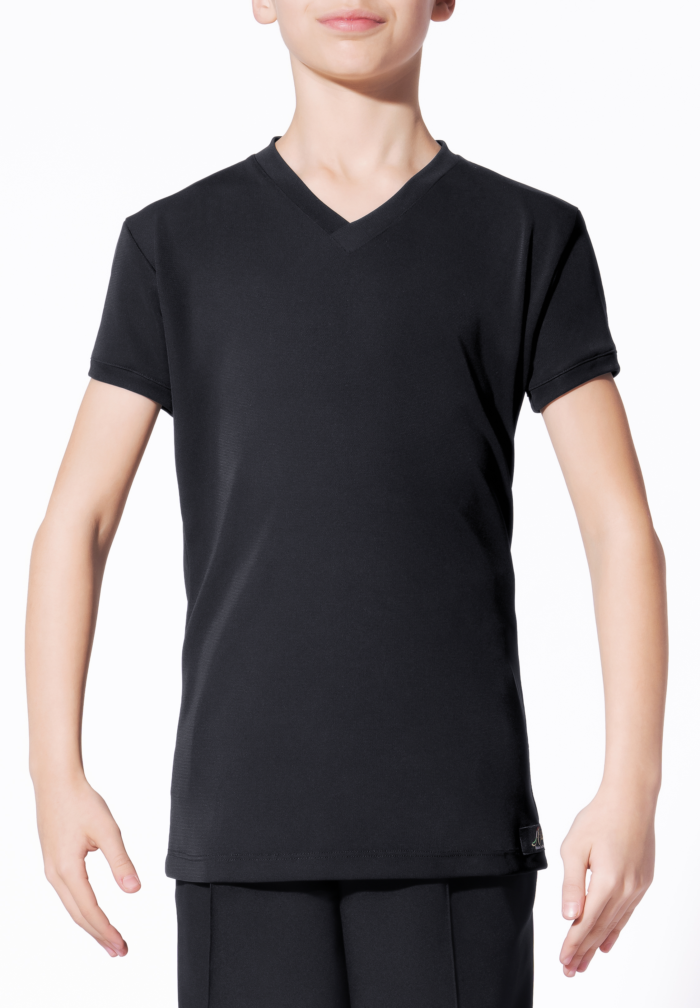 Armando Juvenile Practice Dance Top B00028-Black