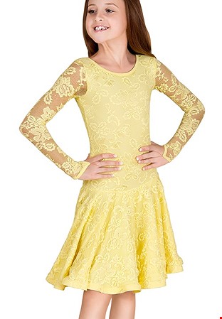 DSI Ella Juvenile Dance Dress 1087 - Jasmine Lace-Mellow 1522