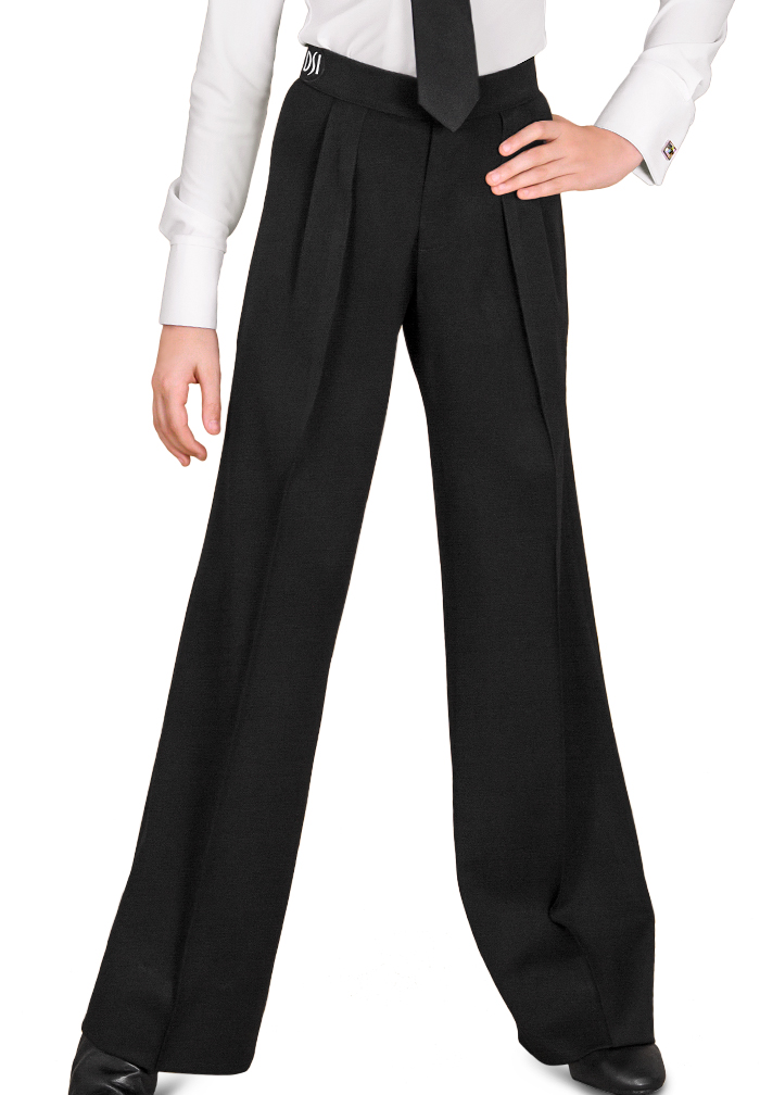 DSI Juvenile Box Pleat Trousers 1067-Black Gabardine