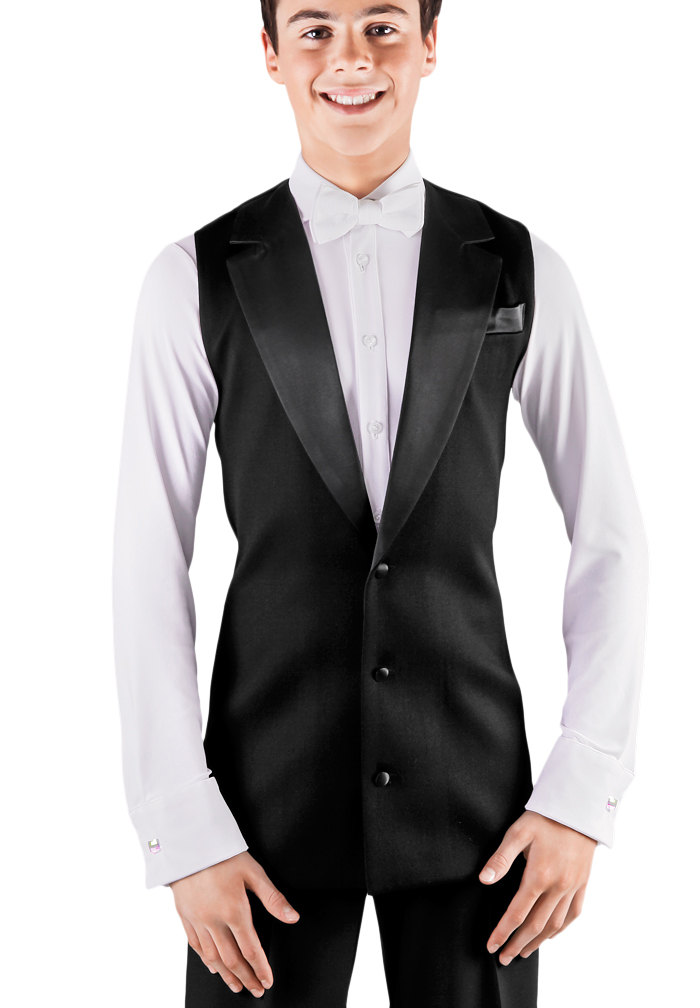 DSI Juvenile Longline Waistcoat 1079-Black