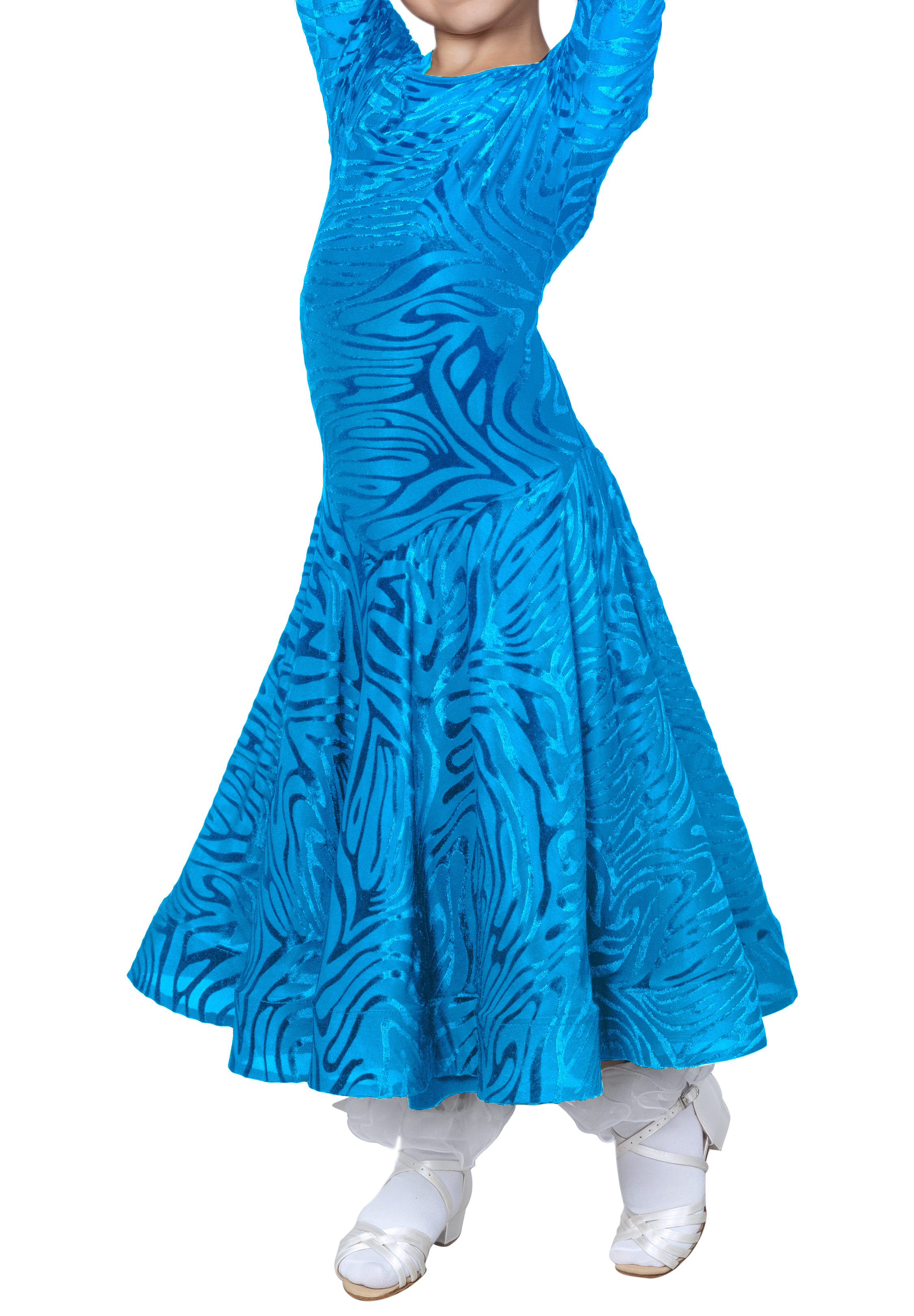 Dance America JR-D2V - Girls Velvet Ballroom Dress