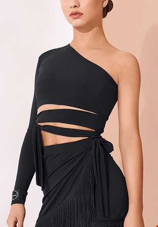 Sasuel Girls Ines Practice Leotard-Black Crepe