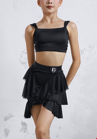 TID Shadow Frill Dance Set Set CL2443-Black