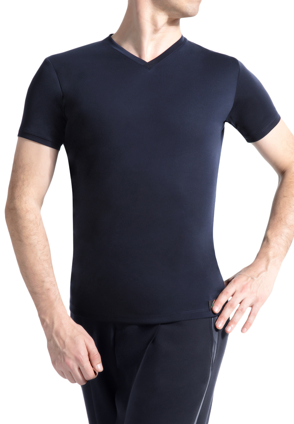 Armando Mens Practice Dance Top 00028-Blue