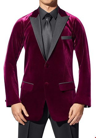 Asimu Cabernet American Smooth Jacket ASM-602-Burgundy Velvet 04