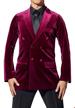 Asimu Pacific American Smooth Jacket ASM-606-Burgundy Velvet 04