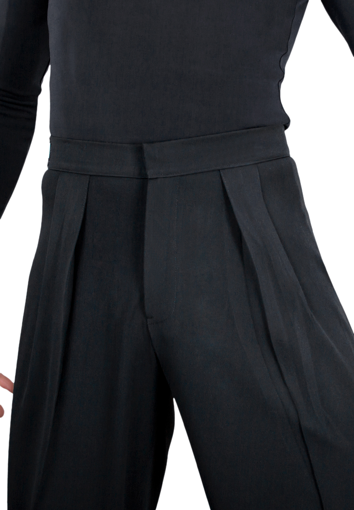 DSI Mens Box Pleat Gabardine Latin Trousers 4001 | Dancewear