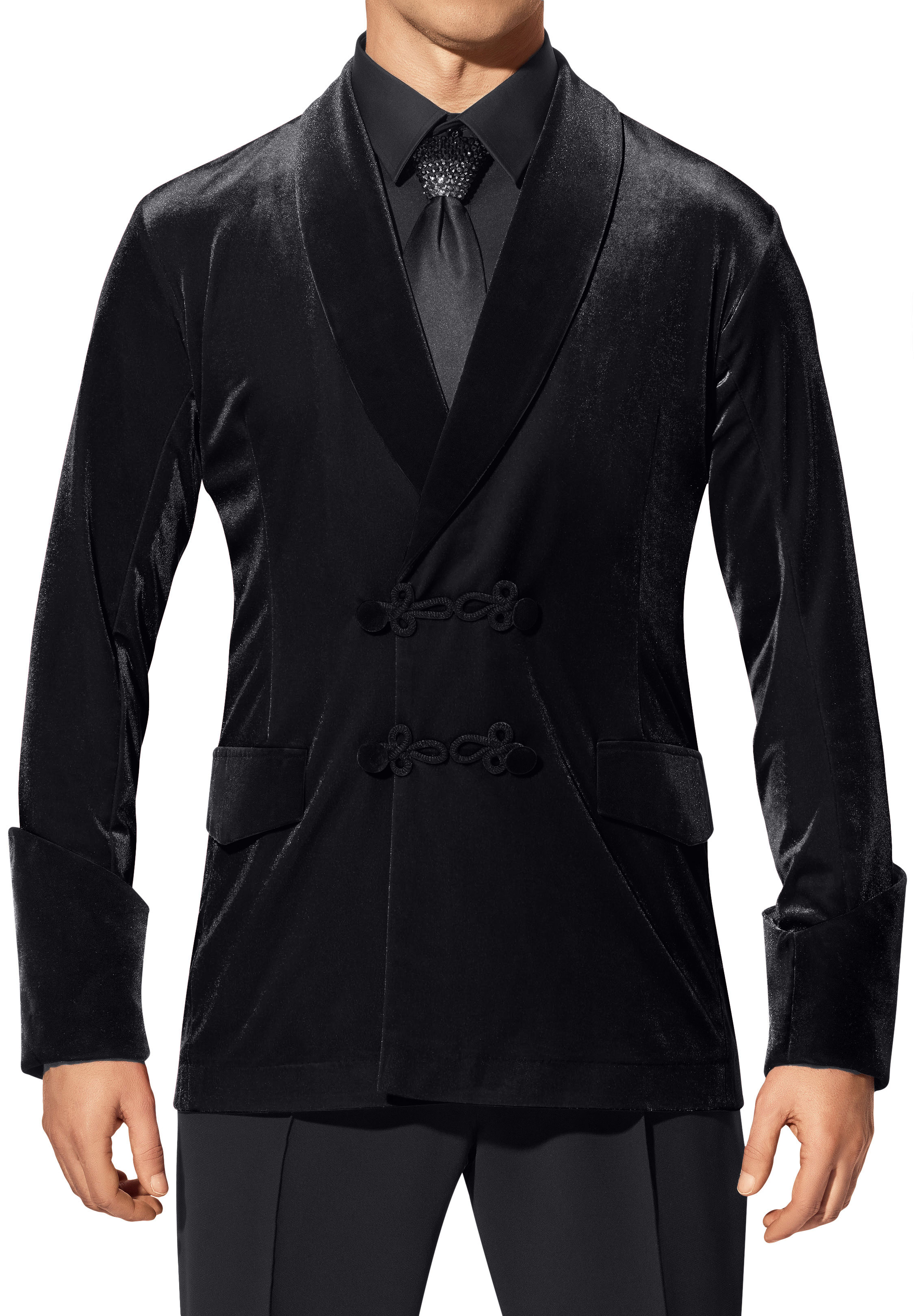 Ballroom Ave by DSI Modern Smooth Jacket SM109-Black Velvet