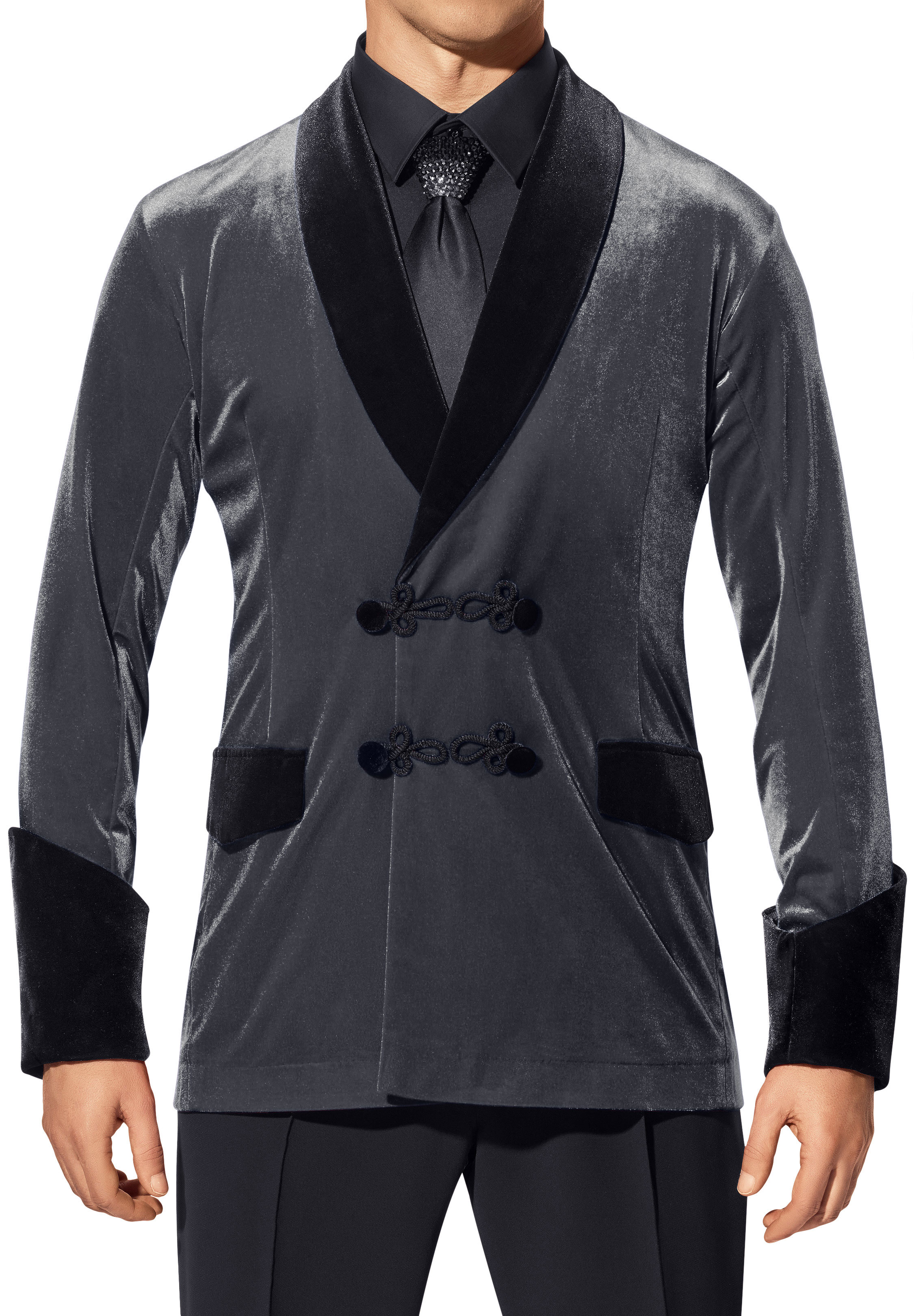 Ballroom Ave by DSI Modern Smooth Jacket SM109-Hematite Velvet