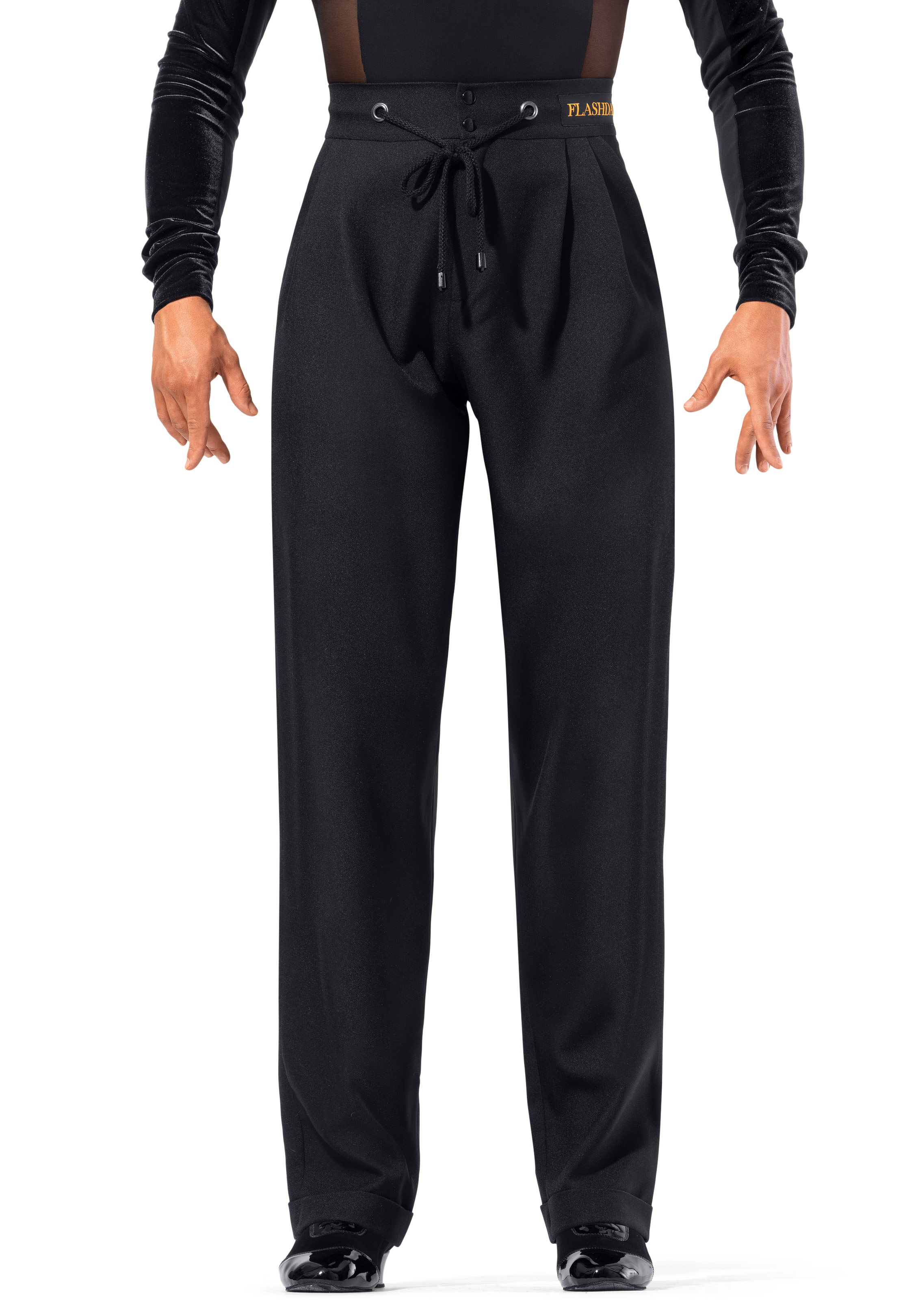 Flashdance Mens Latin Trouser UOMO 6124-Black