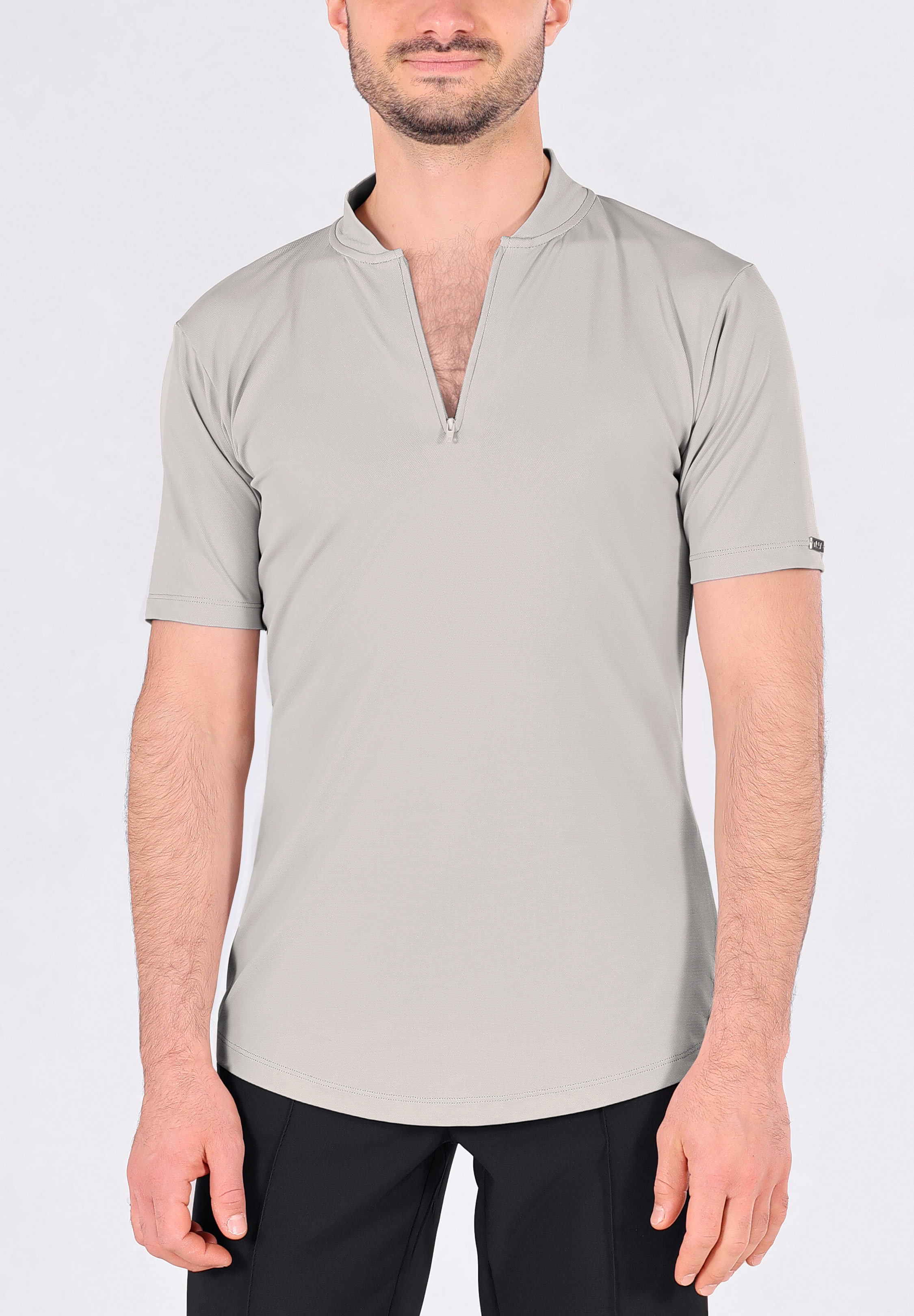 Maly Nico Mens Dance Shirt JL252201-Light Grey