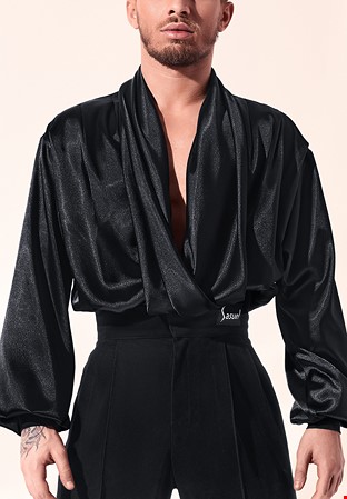 Sasuel Mens Latin Shirt Yves-Black